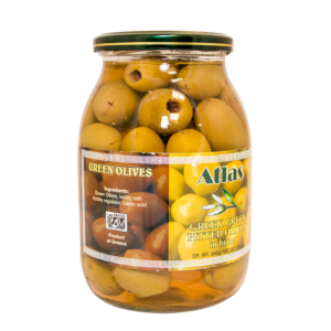 Pitted Green Olives (Glass Jars)