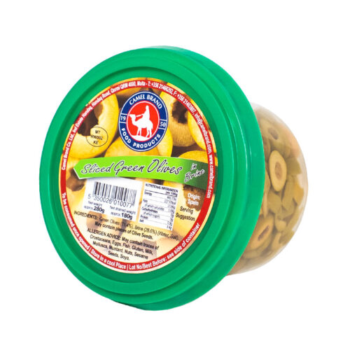 SLICE GREEN OLIVES in Brine