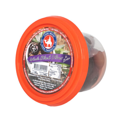 WHOLE BLACK OLIVES in Brine