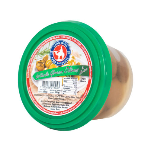 WHOLE GREEN OLIVES in Brine